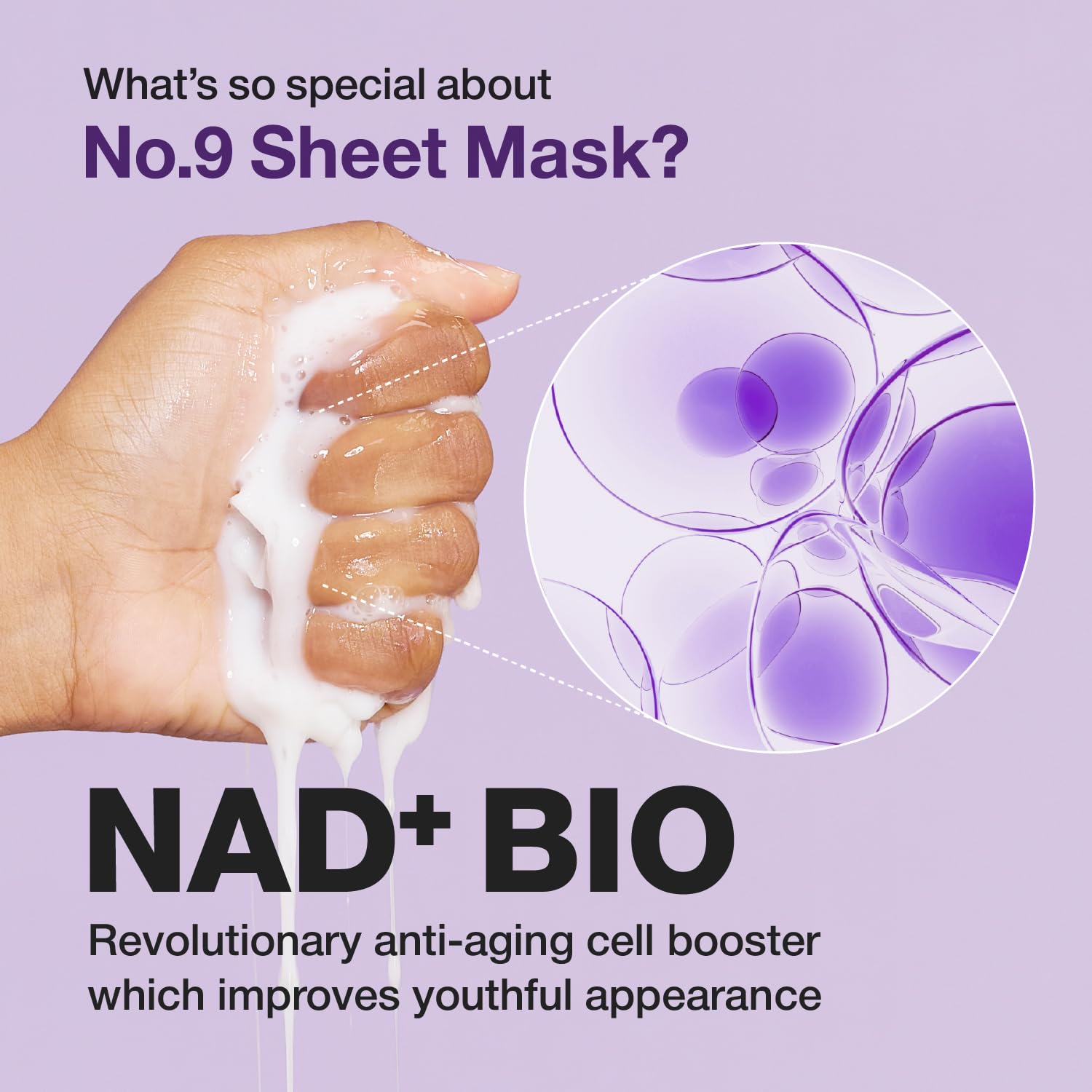 NAD+ BIO Lifting-Sil Full Face Sheet Mask | Enhance Jawline, Reduce Wrinkles & Neck Lines | Peptide-Infused Skin Firming | 4 Masks + Lifting Band Included