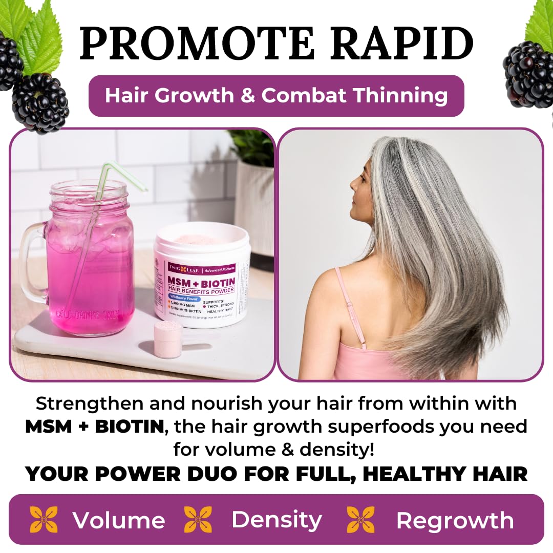 MSM + Biotin Hair Benefits Powder