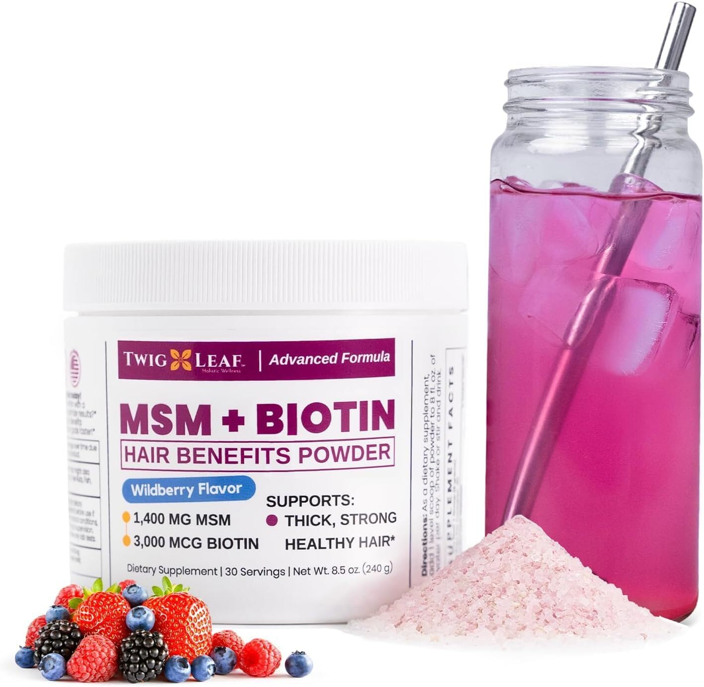 MSM + Biotin Hair Benefits Powder