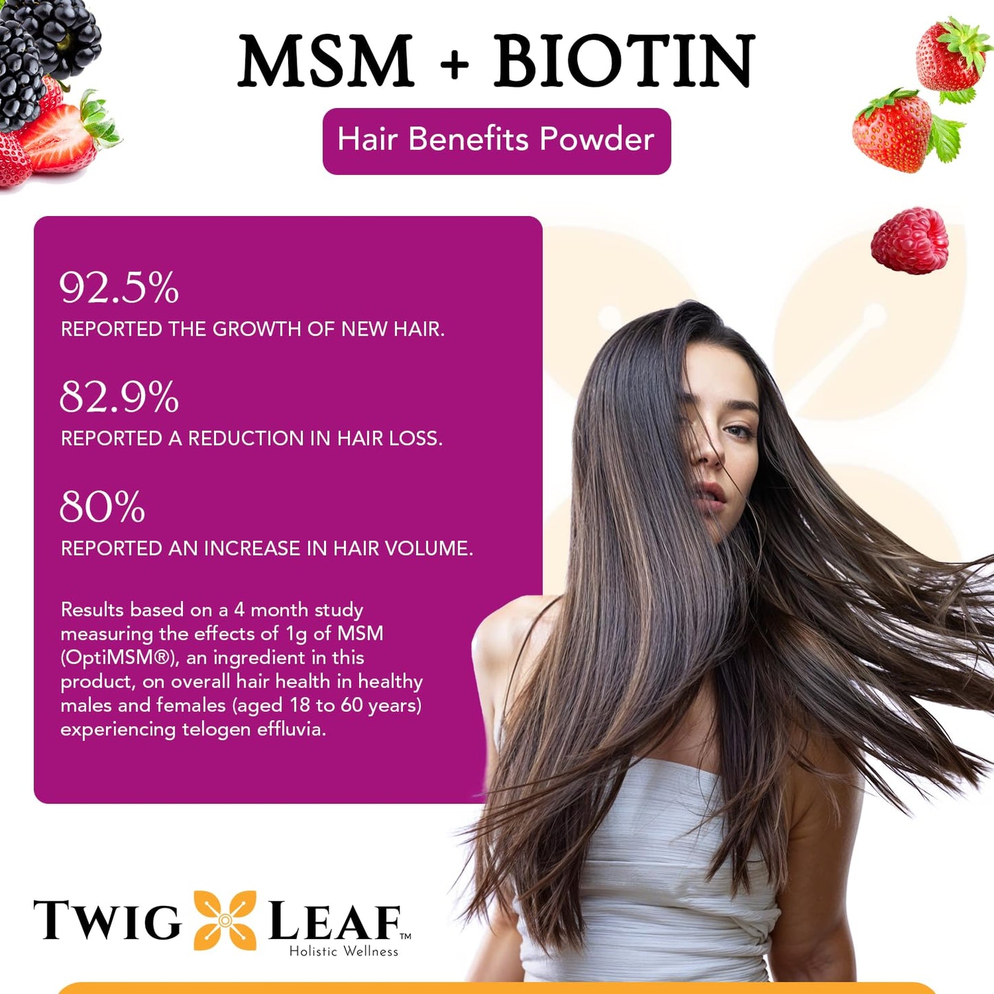 MSM + Biotin Hair Benefits Powder