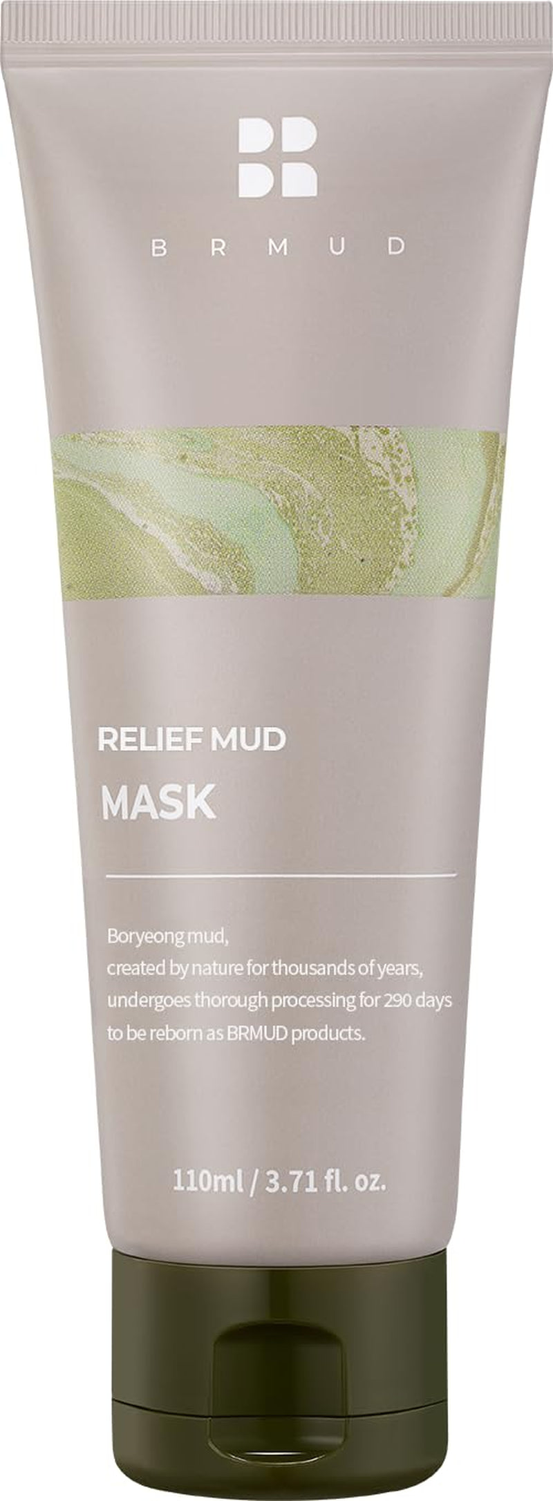 Relief Mud Mask - Cardi B Mask - Body Mud Hydrating & Moisturizing Deep Pore Cleanser Face & Body Mask W/ 91.8% Nature-Derived Ingredients - K Beauty Oil Control Wash off Body Mud (3.71 Fl Oz)